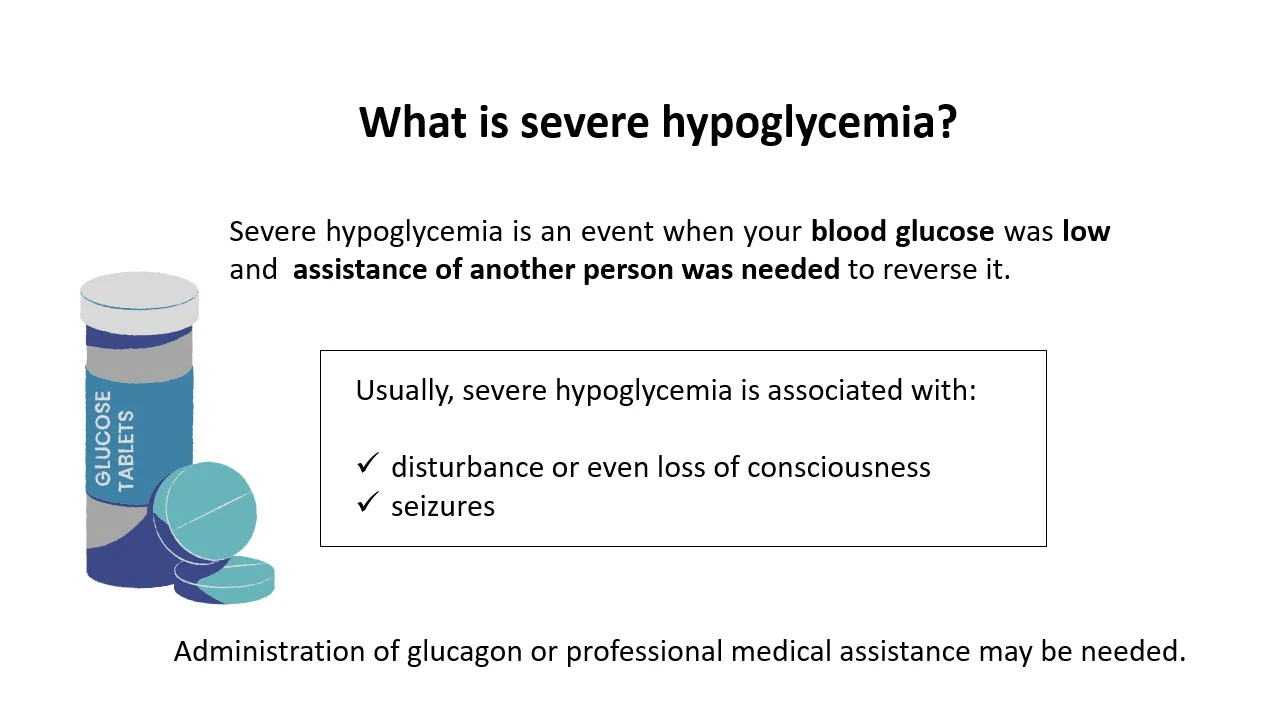 Severe hypoglycemia infographic